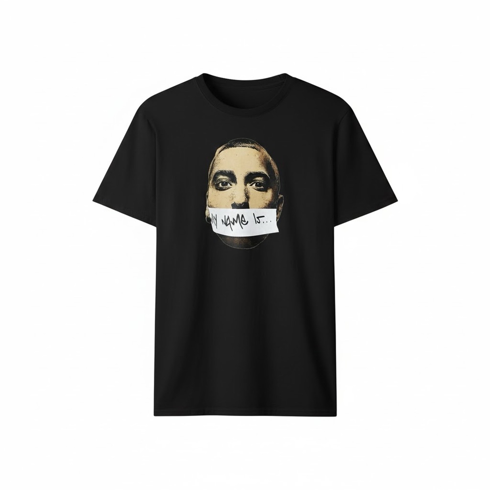Eminem Slim Shady “My Name Is…” Black Graphic Tee 90s Hip Hop Vintage Stan XL